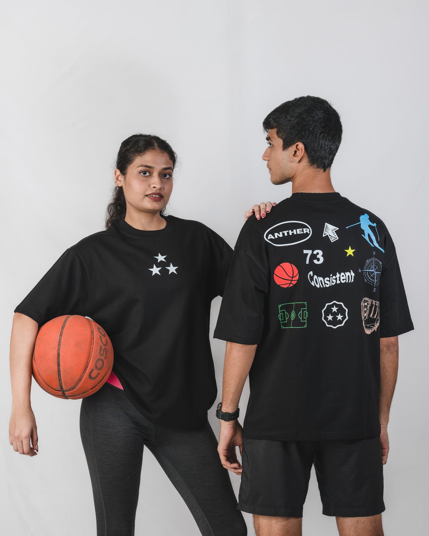 Three-star Play Oversized Tee