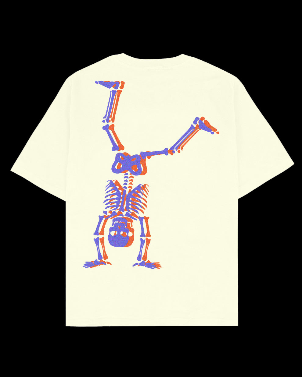 Wheely Skull Oversized Tee Off White