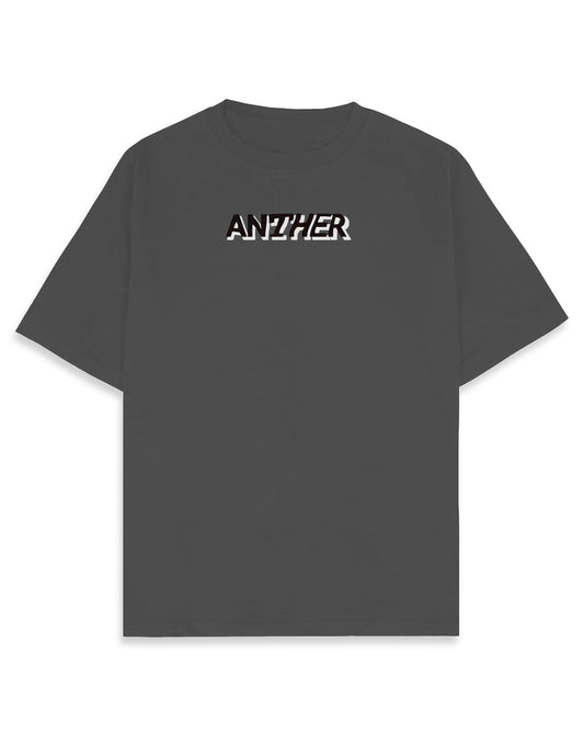 Wheely Skull Oversized Tee Steel Grey