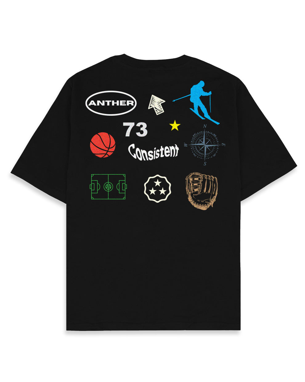 Three-star Play Oversized Tee