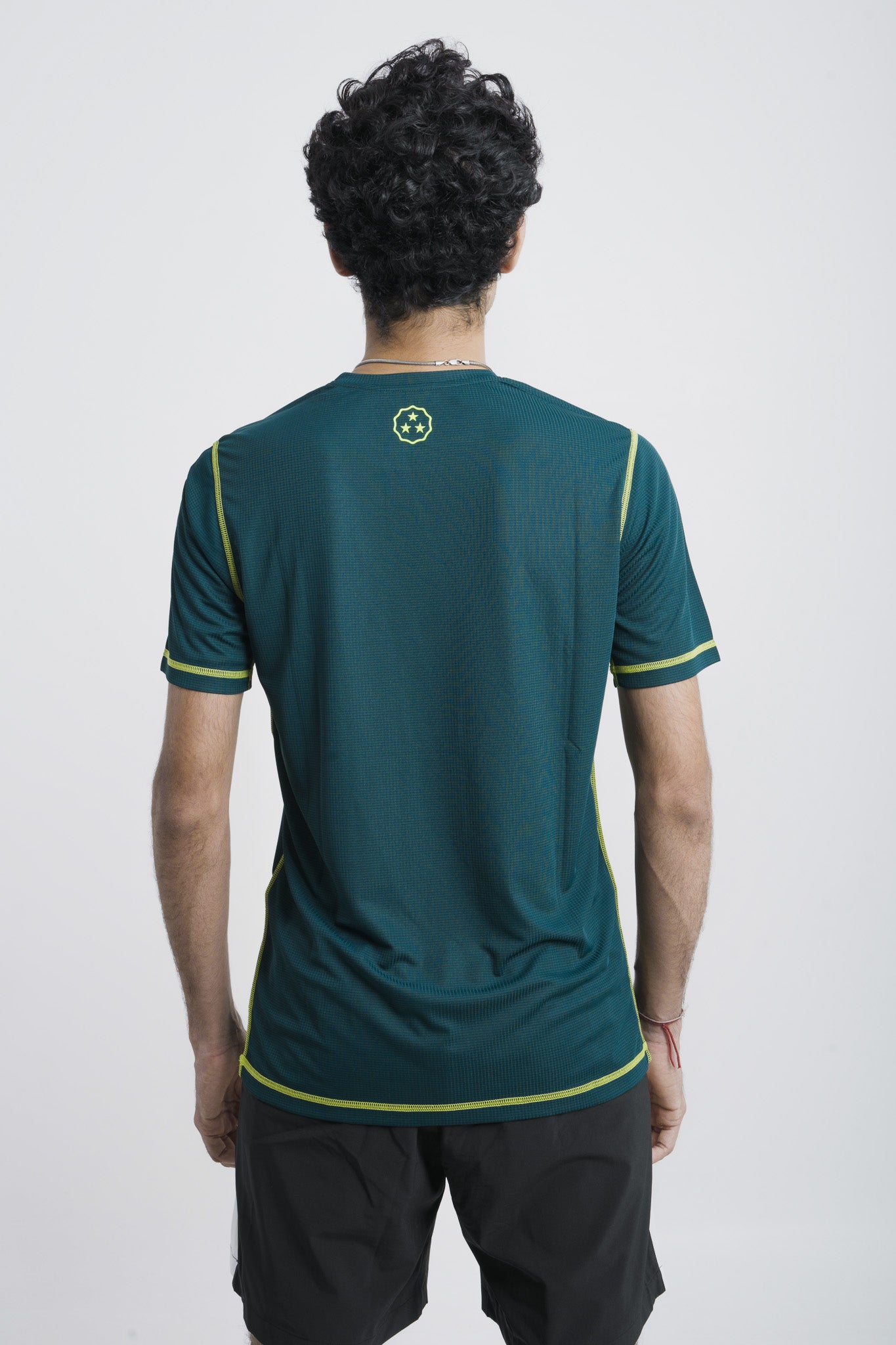 ANTHER Bottle green Performance T-Shirt – Contrast Stitch