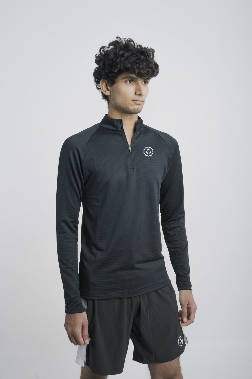 ANTHER Black Performance Pullover
