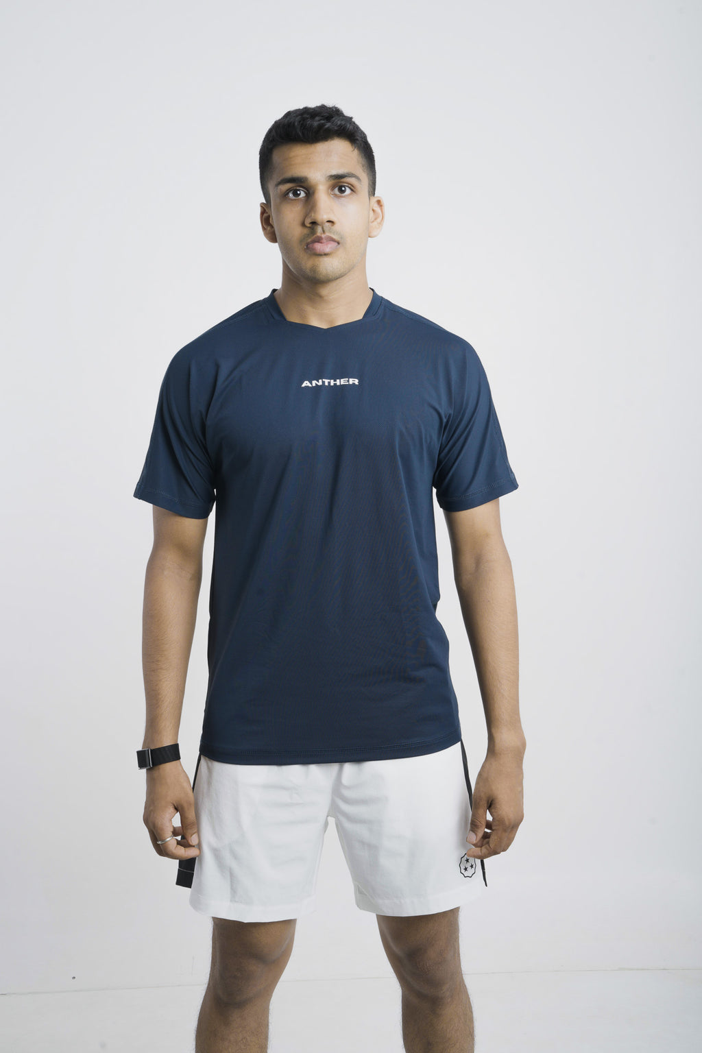 ANTHER Navy Precision V-neck T-Shirt