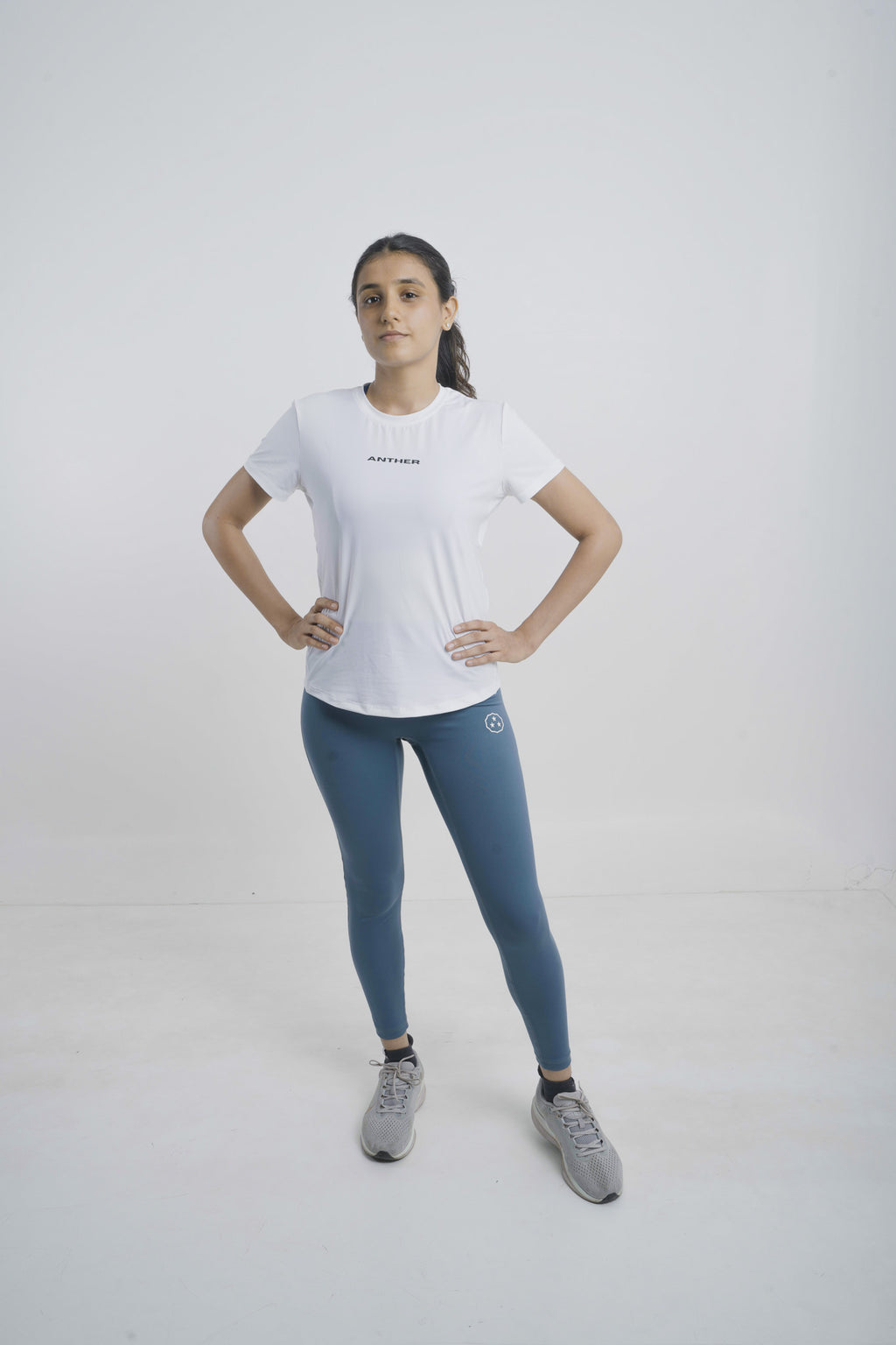 ANTHER White Short Sleeve Performance T-Shirt – Women's