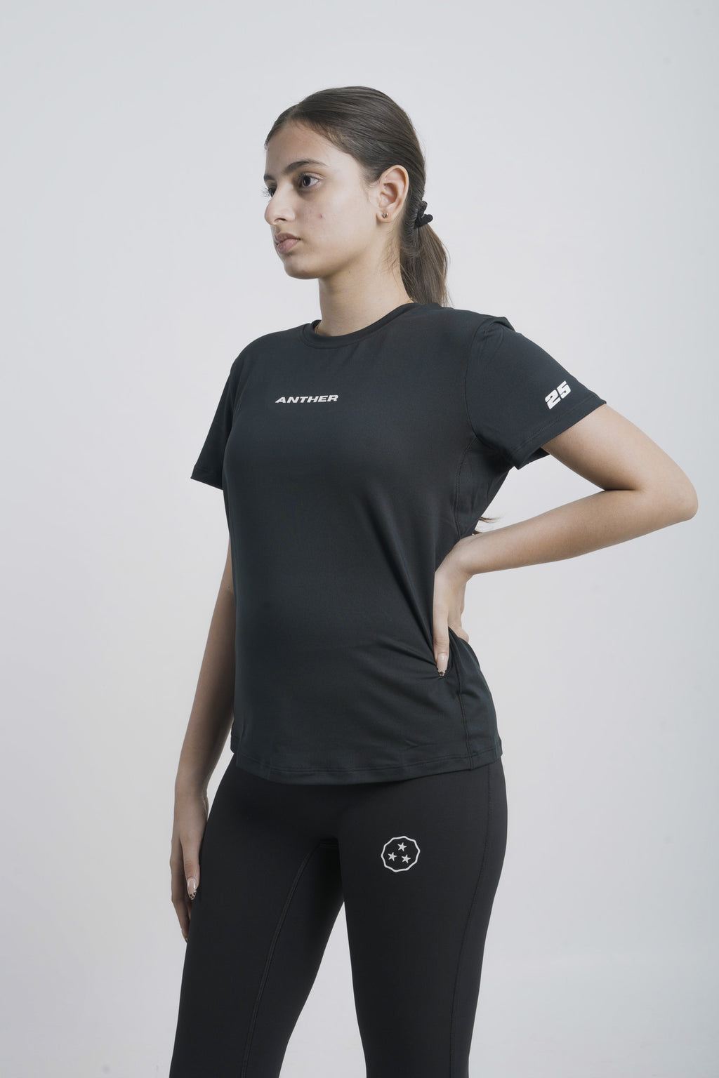 ANTHER Black Short Sleeve Performance T-Shirt – Women's