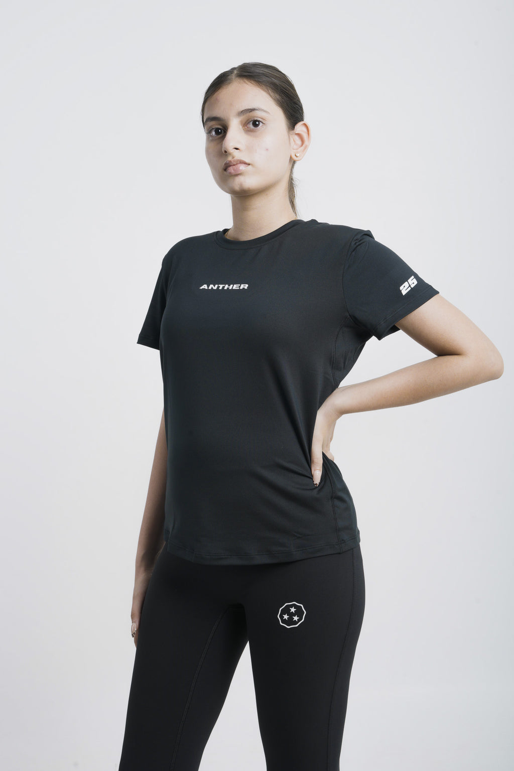 ANTHER Black Short Sleeve Performance T-Shirt – Women's